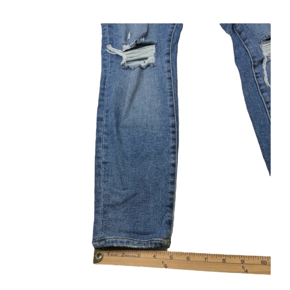 Lovers And Friends Ricky Low Rise Distressed Skinny Jeans Size 27 - Picture 15 of 16